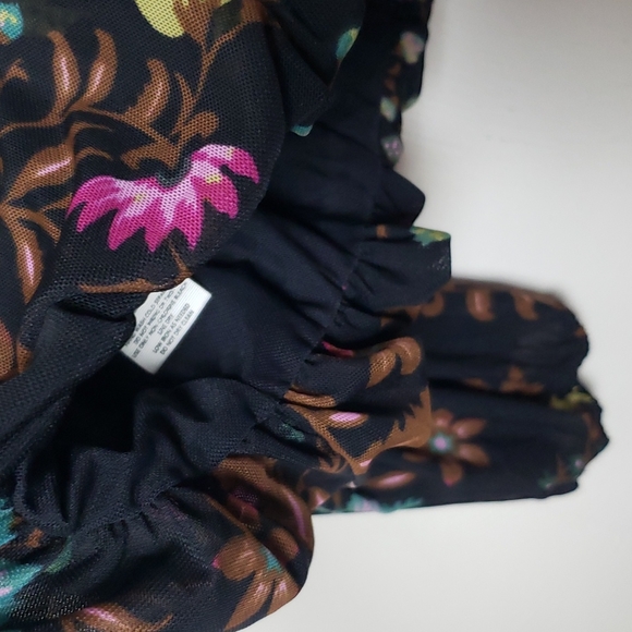 Free People Floral Wildflower Honey Print Top Size S - Picture 9 of 12